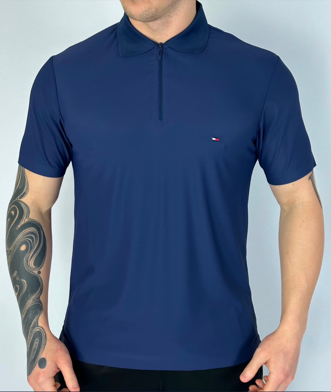 1100-1 Camisa Gola Polo Tech ( ziper ) #1100 - Imagem 1